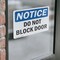 Signmission Do Not Block Door, 7 in W x Rectangle, Vinyl Decal OS-2PACK-NS-D-57-L-15414 - alternate 2